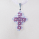 Small Cross - Noga-Violet Organza - 2